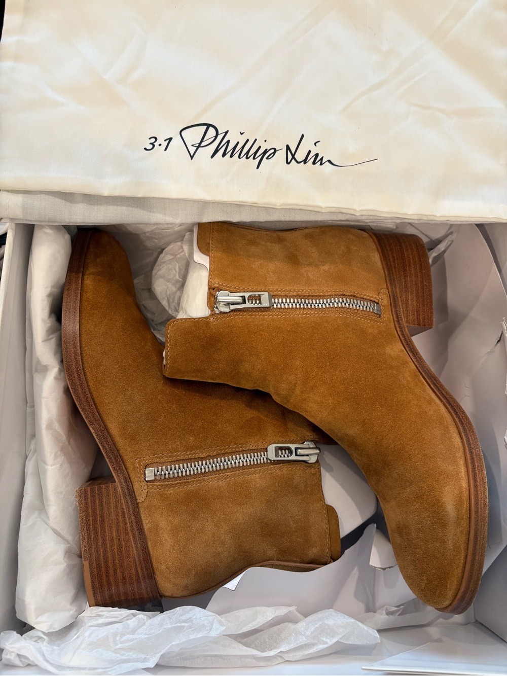 3.1 Phillip Lim Beige Alexa Boot Box Label